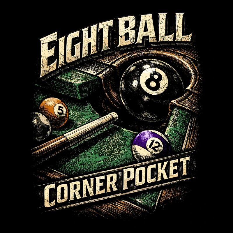 8-Ball Billard Eight Ball Corner Pocket