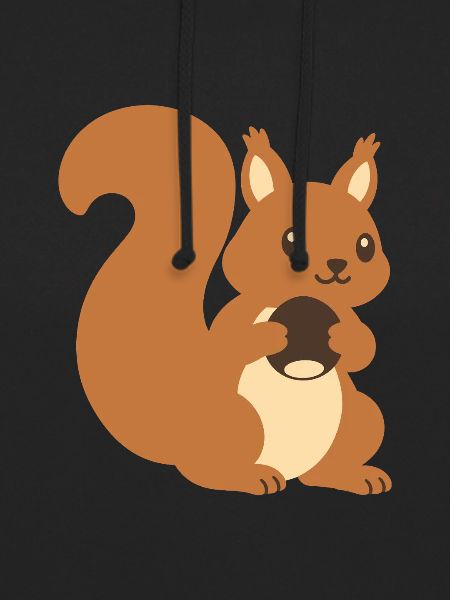 Eichhörnchen Haselnuss Illustration Geschenkidee