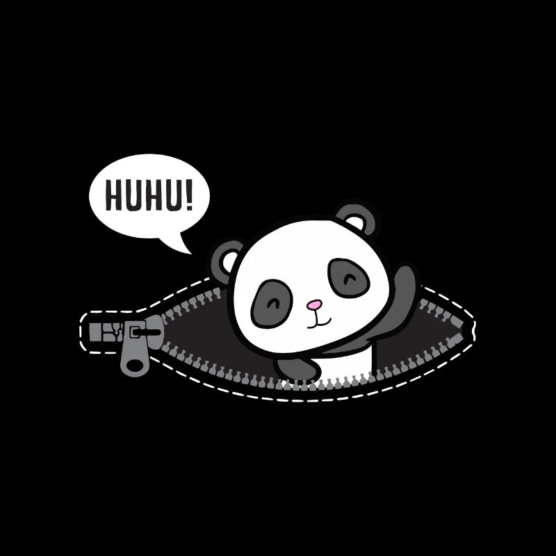 Huhu Ich bin da Baby Panda Geburt Geschenk