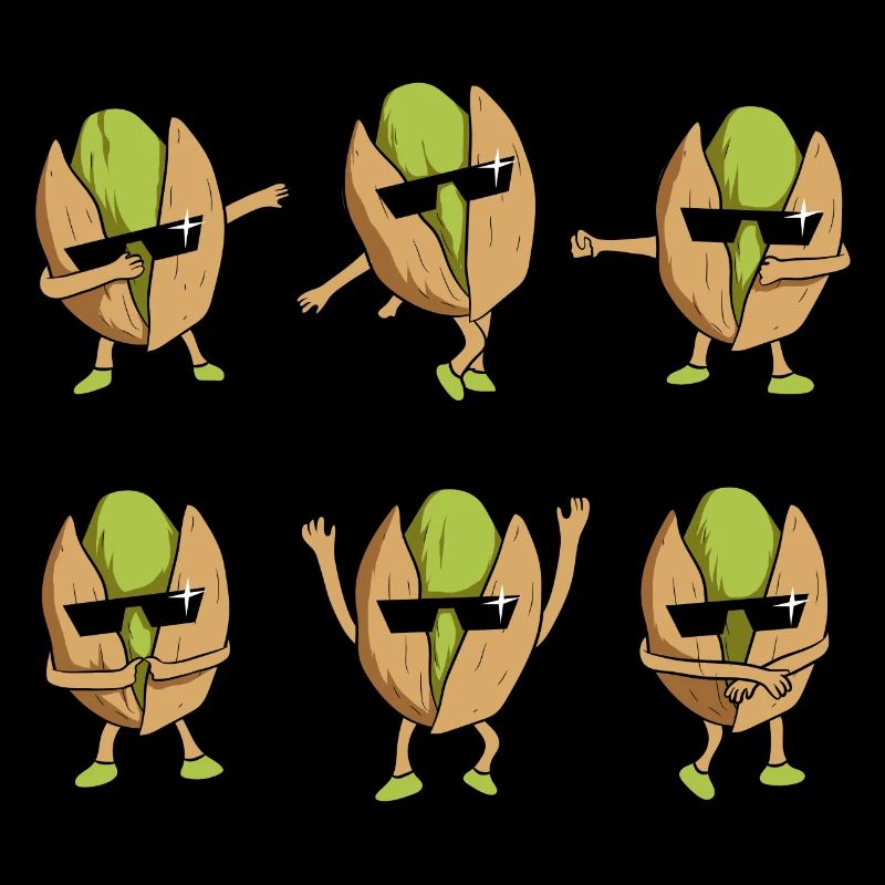 Pistachio Day Gift Funny Pistachios Dancing Dance