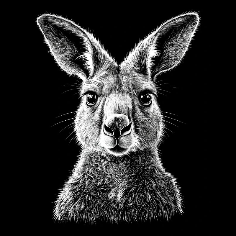 Kangaroo Portrait Australia Kangaroo Animals