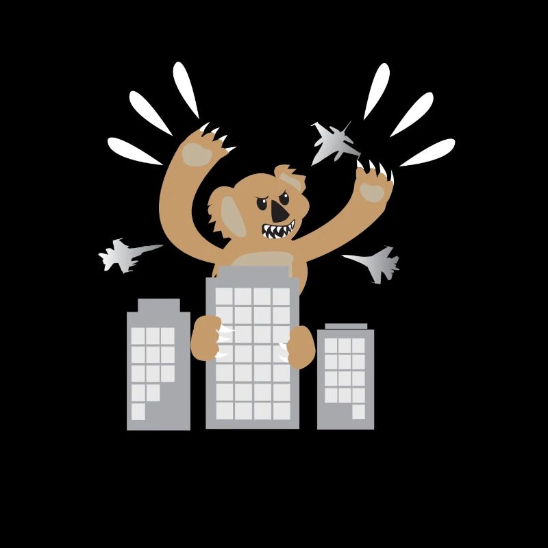 Angry Koala Kong Koalas Gorilla Wolkenkratzer