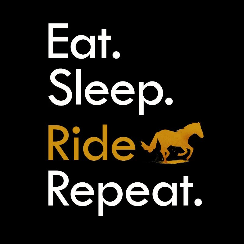 Cool Mangez Sleep Ride Cheval équitation cadeau