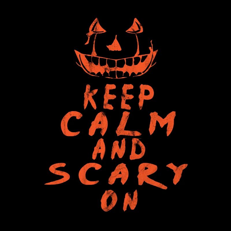 Halloween Holiday Octover Keep Calm Scarry