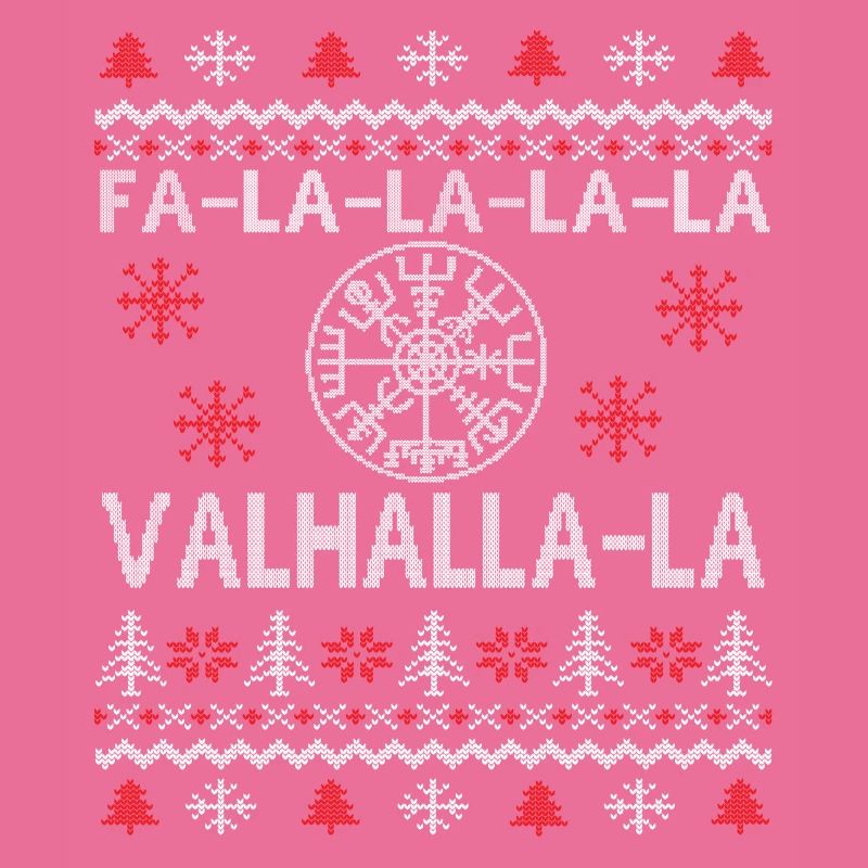 Le pull de Noël laid Vegisvisir Valhalla Vikings
