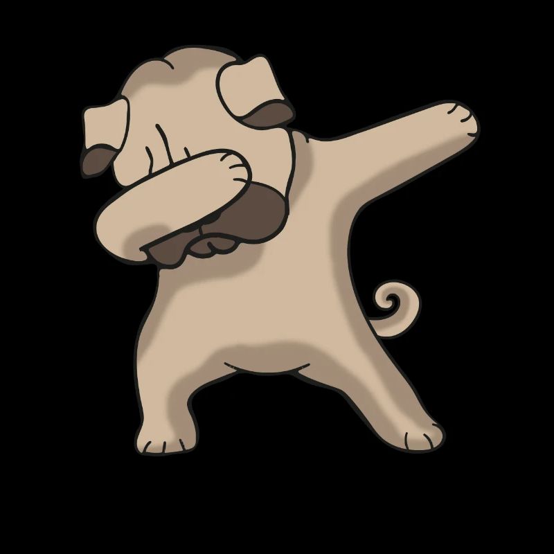 Cadeau de danse pour chiens de carlin