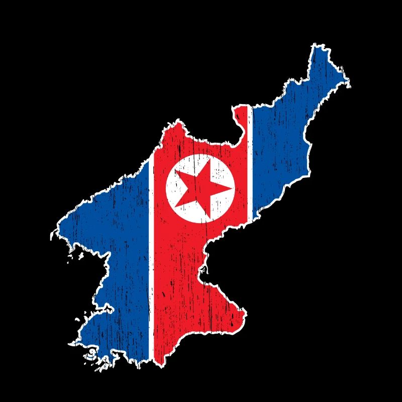 Corée du Nord Corée du Sud Drapeau Corée Asie