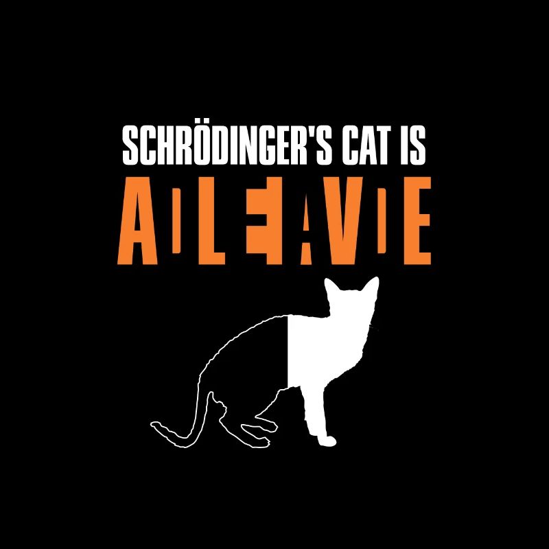 Schrodinger's Cat Dead Alive Physics Gift