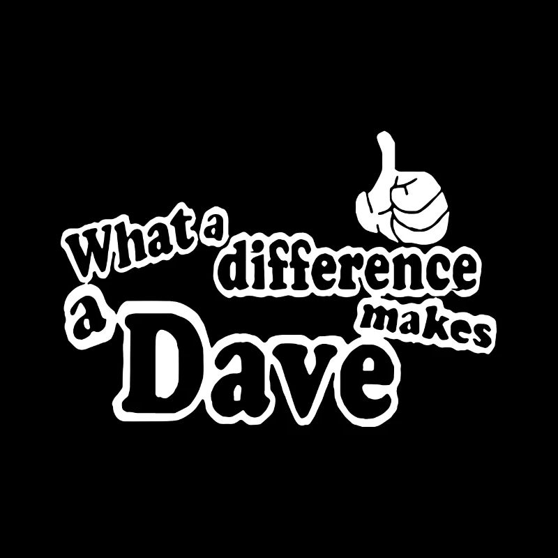 What A Difference A Dave Makes funny birthday