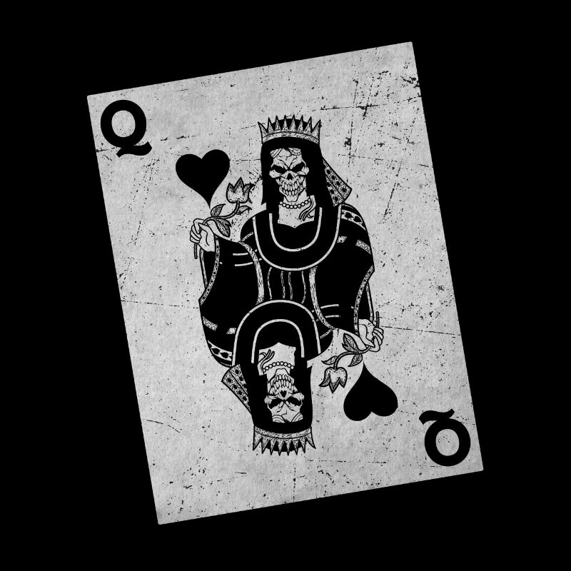 Halloween Playing Card Queen Card Jeu de cartes