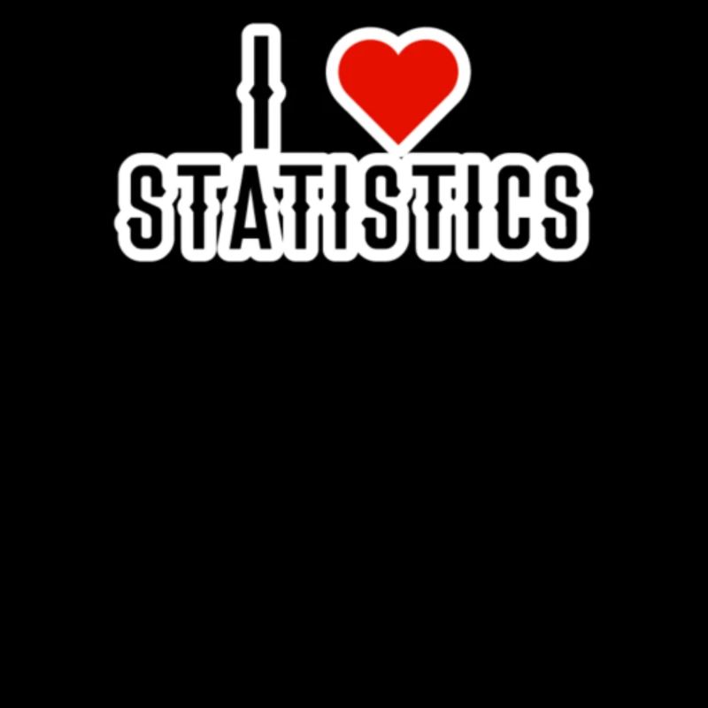 J'aime le cadeau d'amant de maths de statistiques