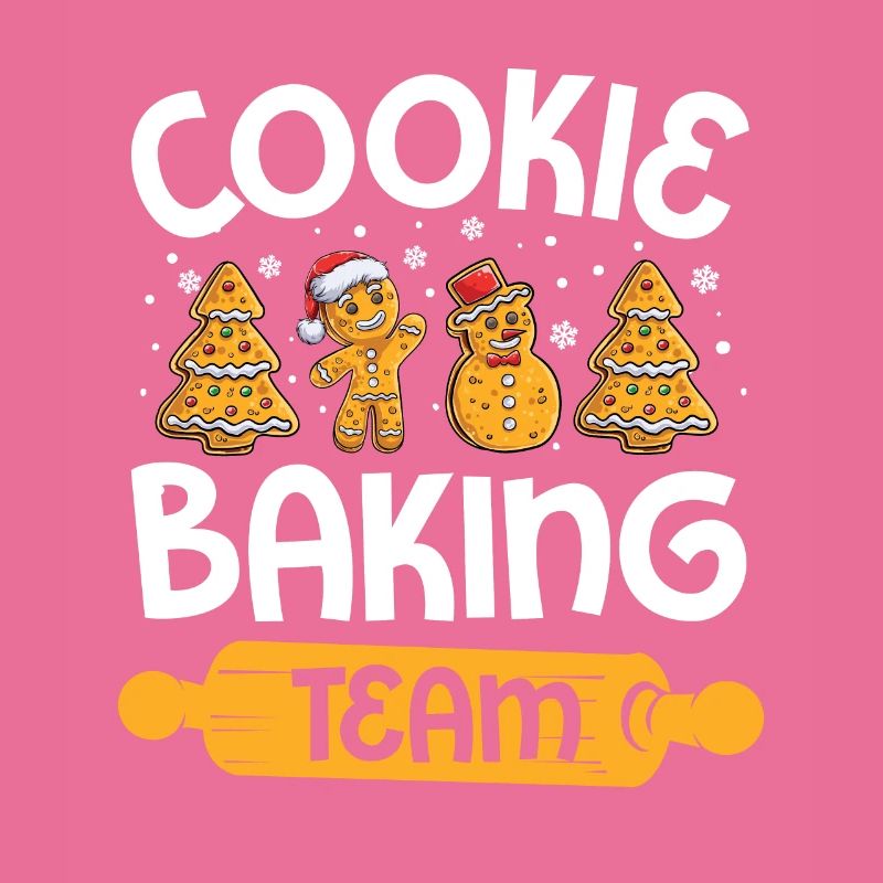 Back Team Bakers Christmas Cookie Baking Gingerbread