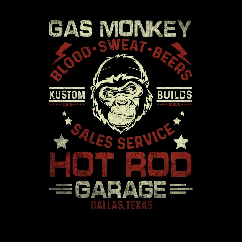 Monkey Garage Crossed Pistons Nastro In difficoltà