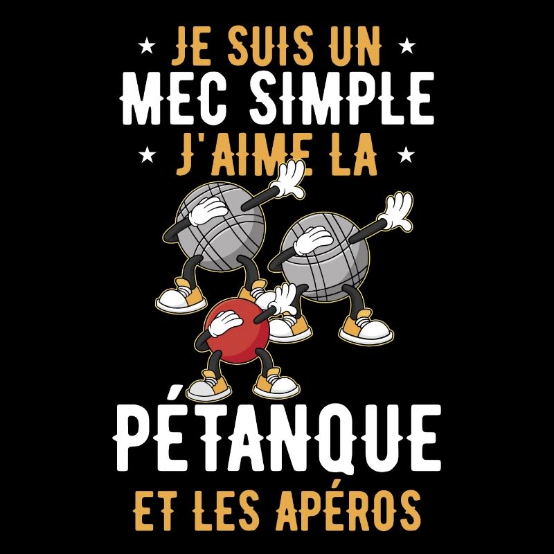 Simple Type Boules Pétanque Apéro Gift