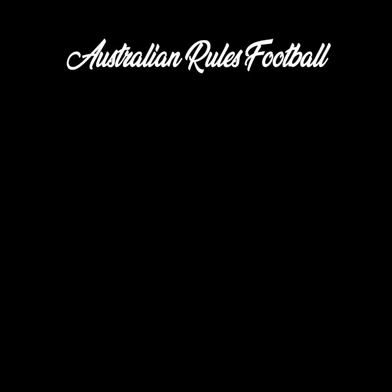 AUSTRALIAN RULES FOOTBALL CURSIVE TEXT NOVELTY HOB