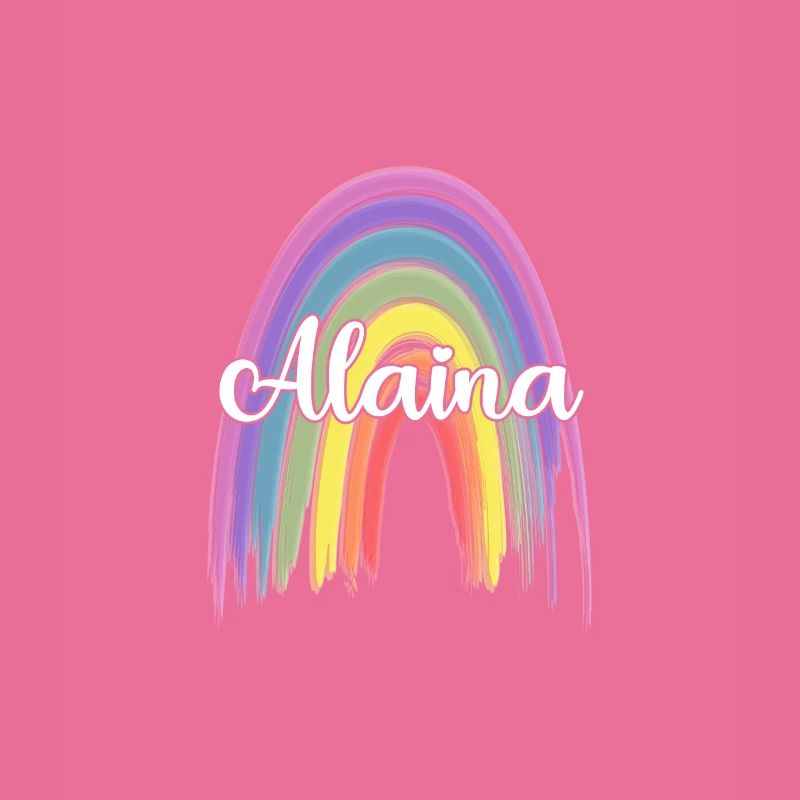 ALAINA Arc-en-ciel Cursive