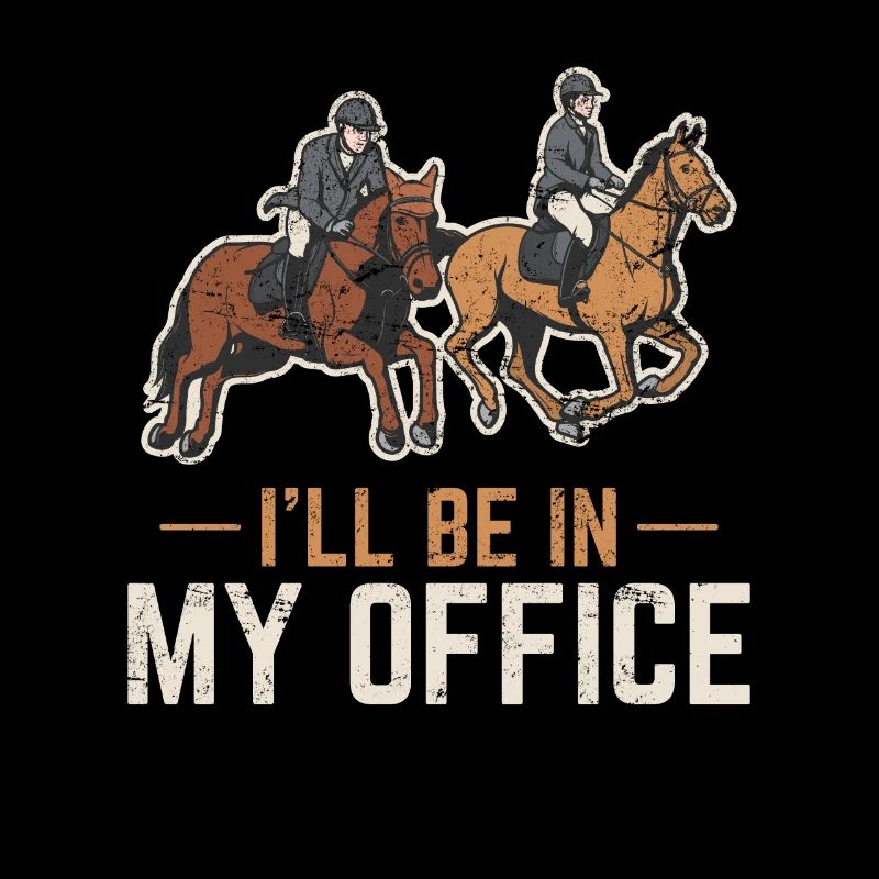 Je serai dans mon bureau Chevaux de ferme Cheval R