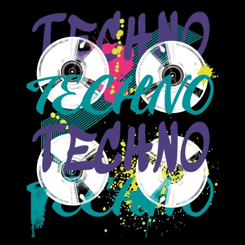 Techno art graffiti kunst