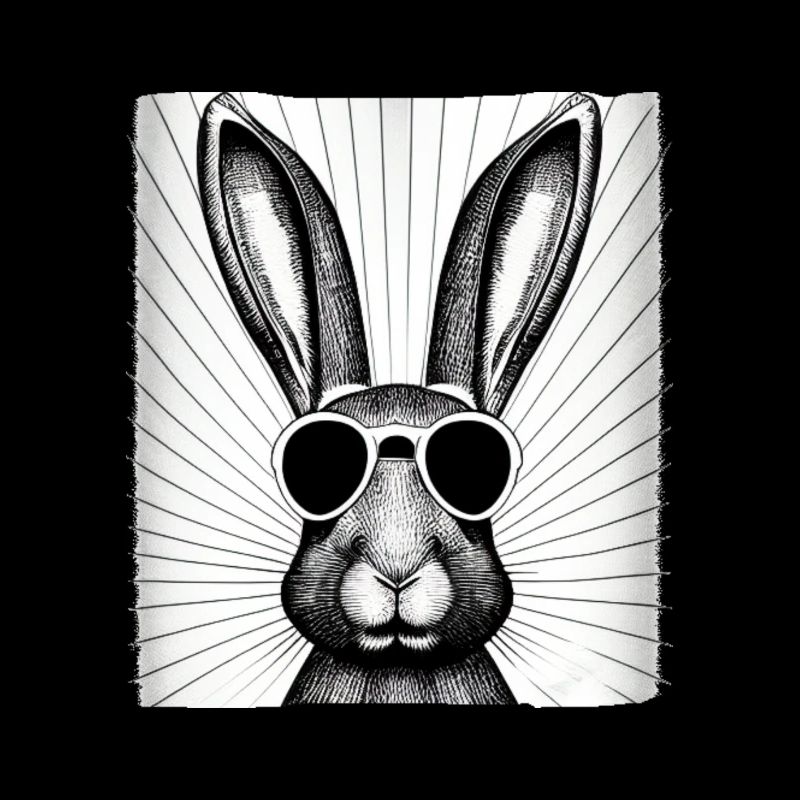 Rabbit Pet Pet Cool Sunglasses Design