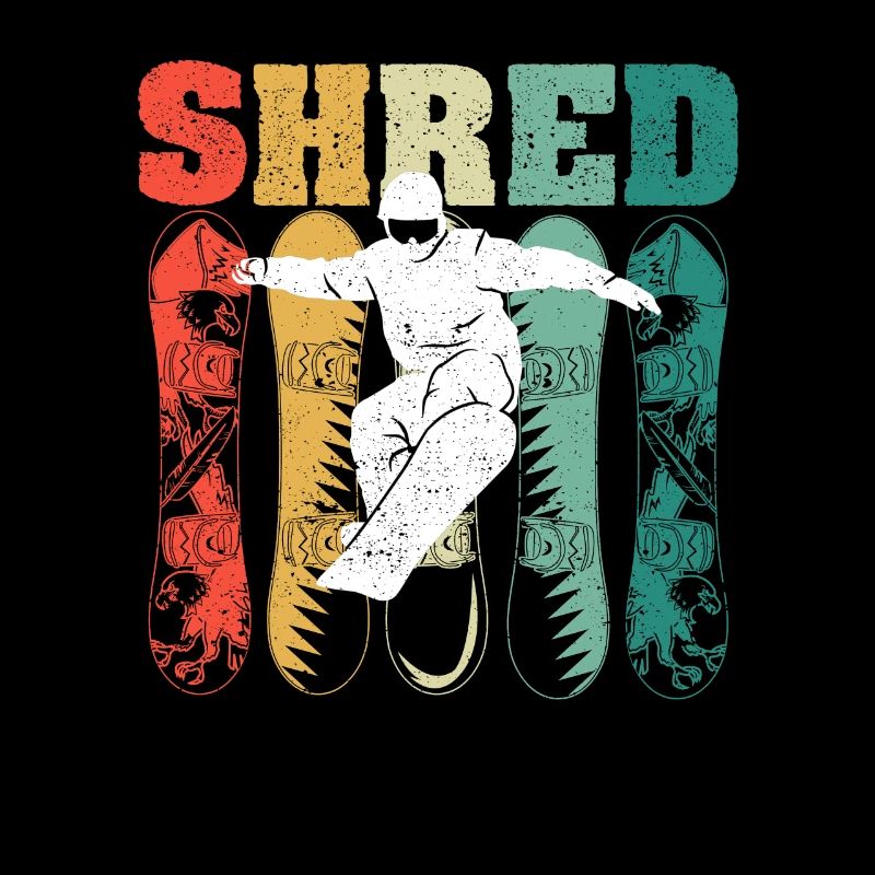 SHRED Snowboard Wintersport Snowboarding Boarding