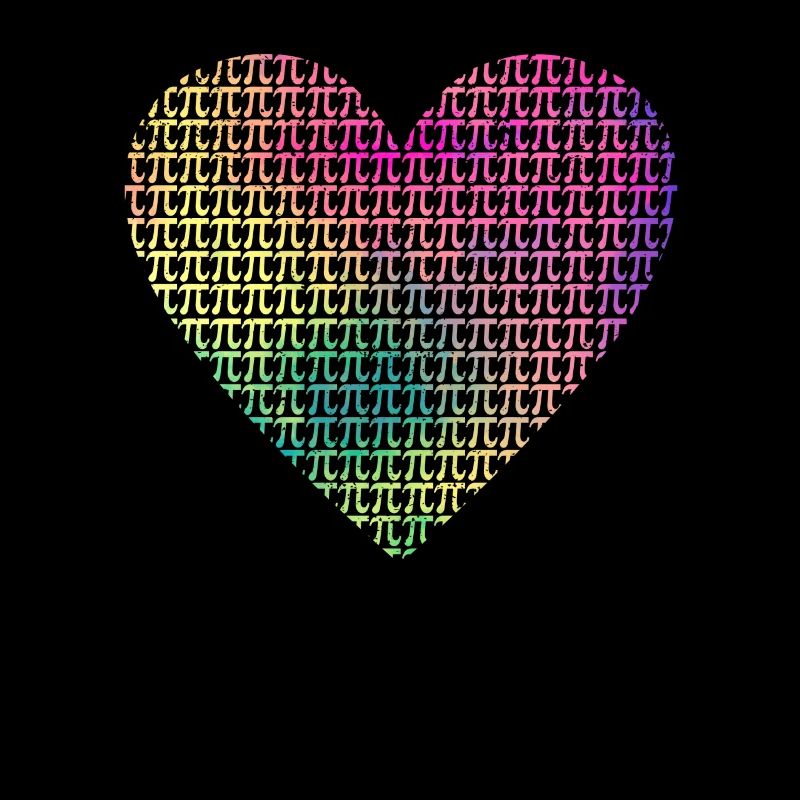 Heart Pi Day Funny Graphics Math Teacher Computer Science