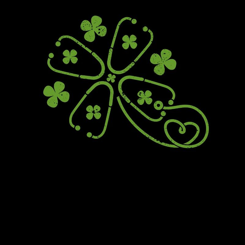Kleeblatt Stethoskop Klee St Patricks Day Krank