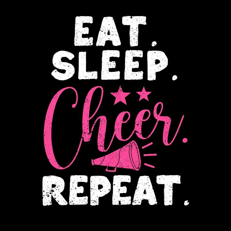 Eat Sleep Cheer Repeat Cheerleading TShirt