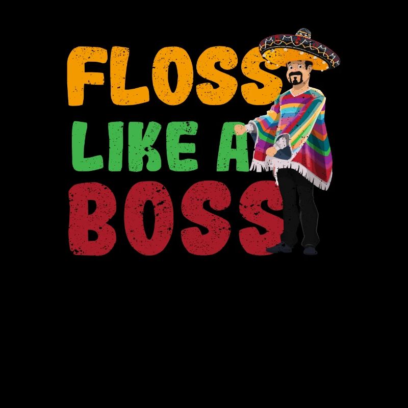 Zahnseide wie ein Boss Cinco de Mayo Flossing