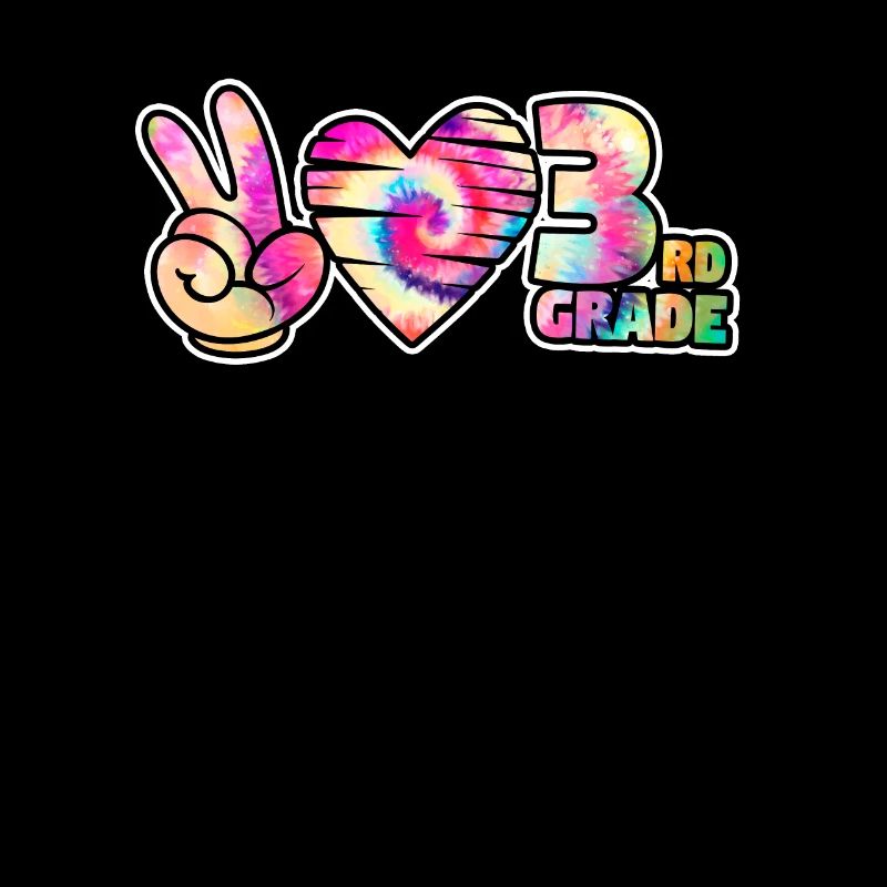 Peace Love Third 3rd Class Squad Back To School