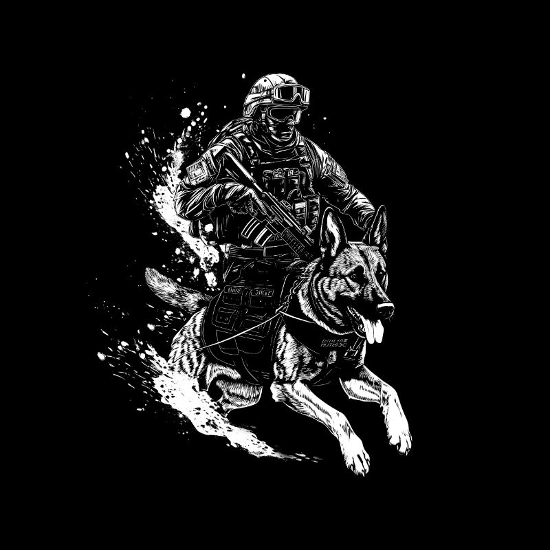 Special Forces Duo: Soldier and Partner