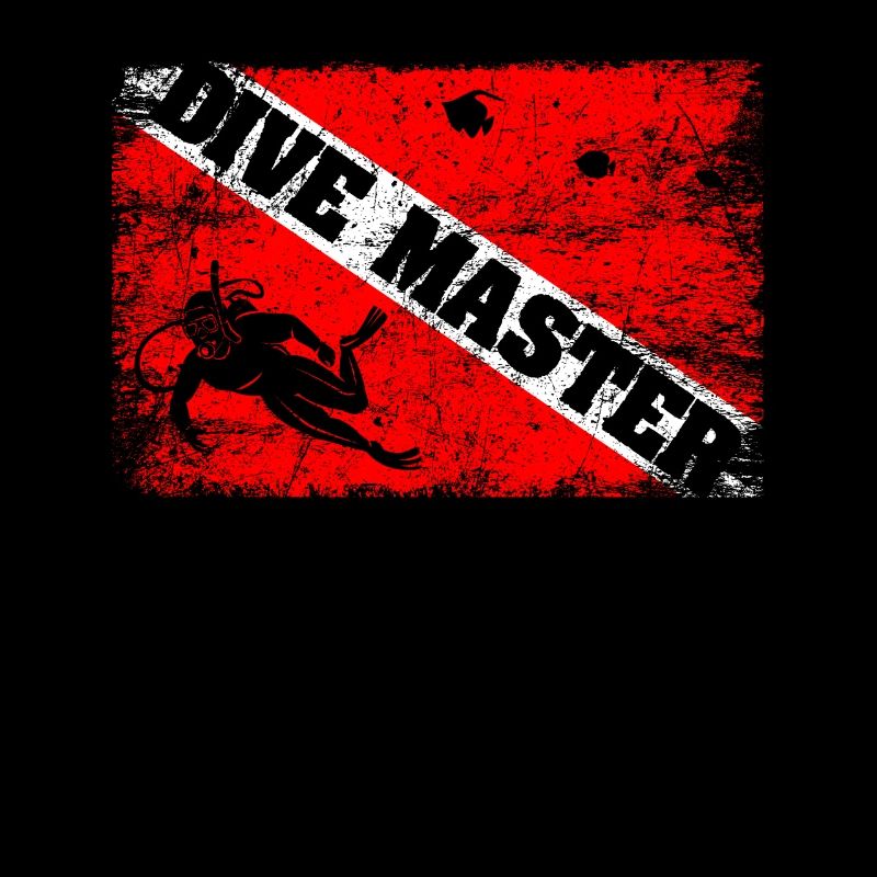Dive Master Professionelle Taucher Tauchen Flaggen