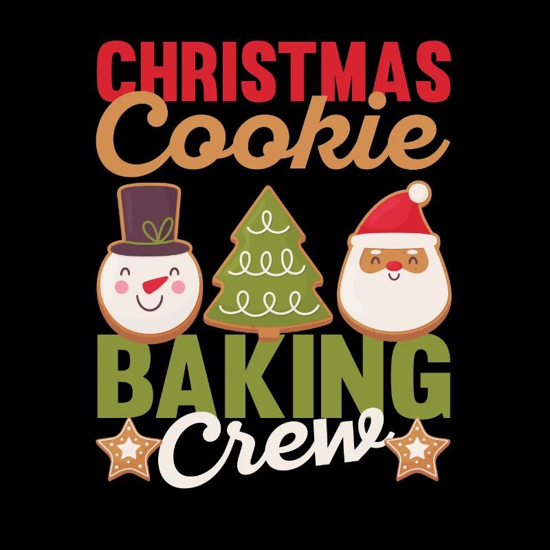 Équipe de cuisson de biscuits de Noël Assortiment amusant