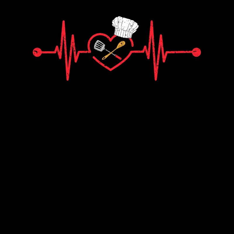 Chef Heartbeat Spoon Fork Culinaire
