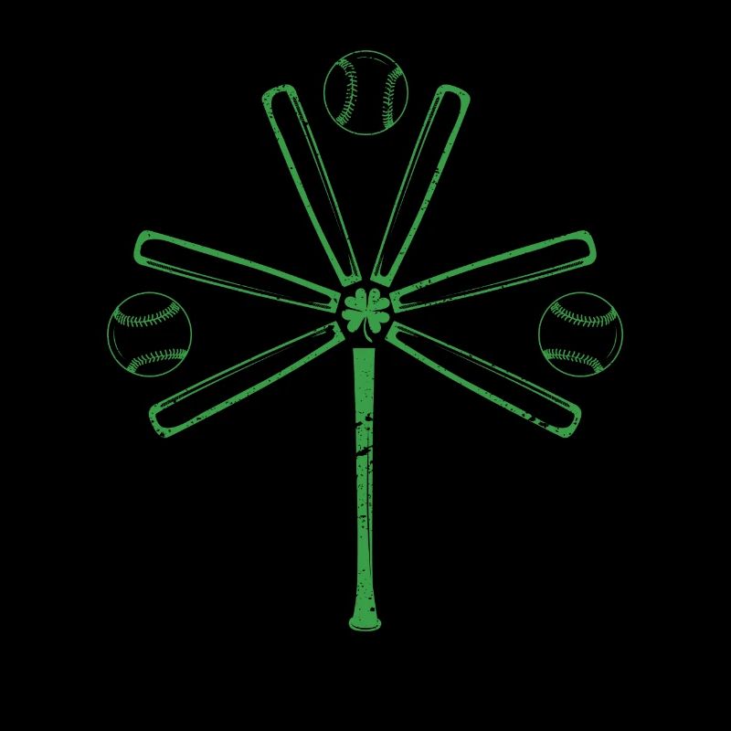 Drôle de batte de baseball Shamrock Shamrock