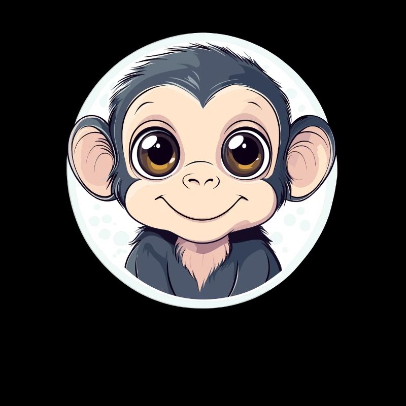 Funny baby monkey