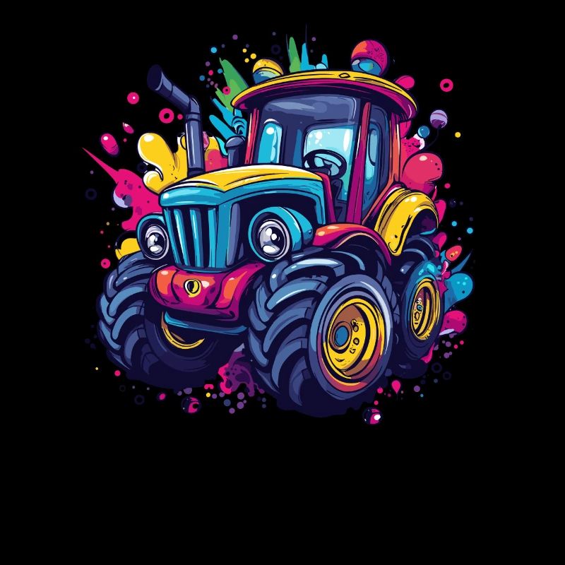 Bunter Traktor