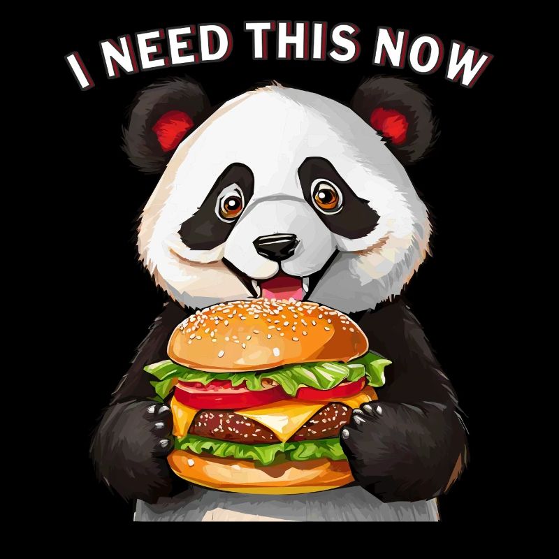 PANDA BEAR BURGER I NEED THIS NOW