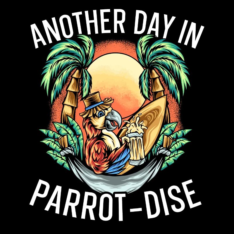 Another Day In Parrot-Dise Parrot Talking Bird