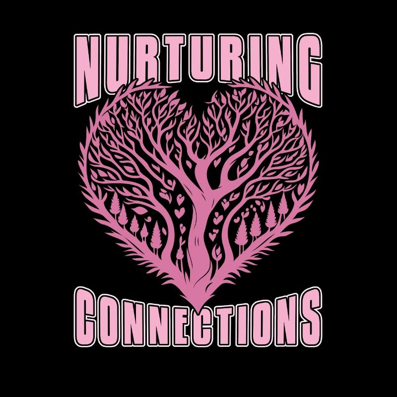 Mama Mutter Baum Natur Herz
