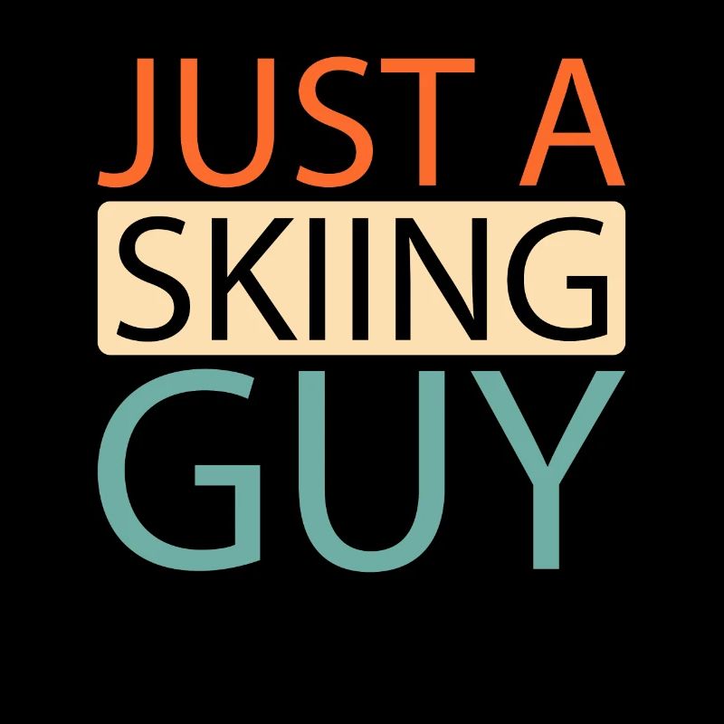 Ski après-ski juste un gars de ski