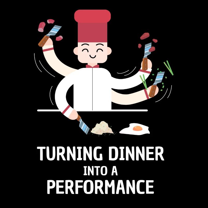 Hibachi Turing Dinner Into A Performance