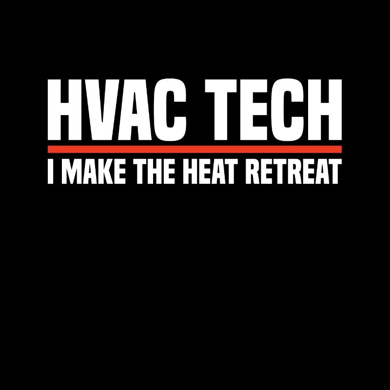 Je fais du technicien drôle de technicien CVC de Heat Retreat