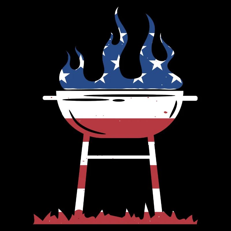 Griller Us Flag Grilling