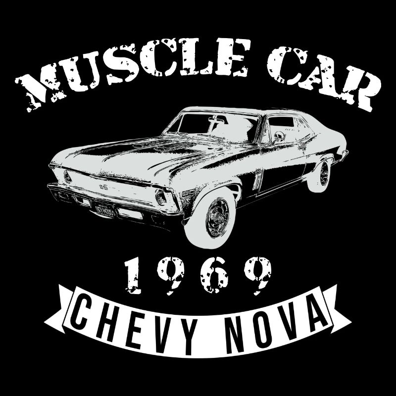 Conception vintage de Chevelle Muscle Car