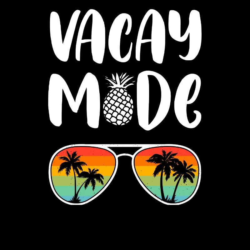 Vacay Mode Lunettes de soleil pour les vacances d’été Palm Trees