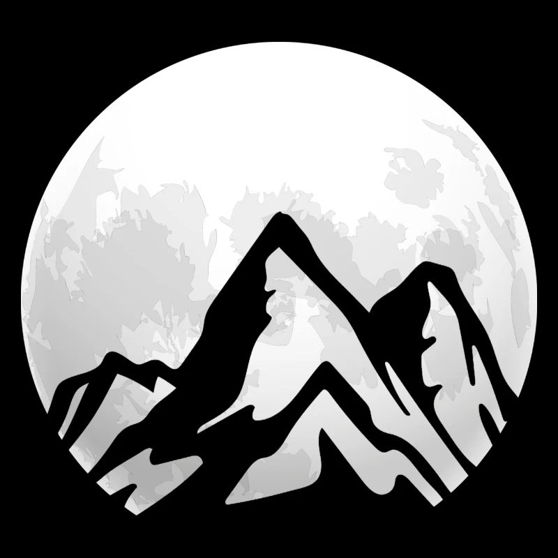 Berge vollmond
