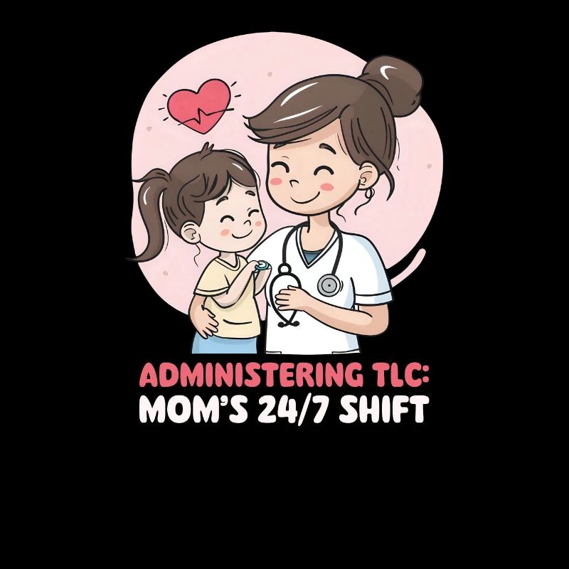Infirmière maman administrant des soins : le quart de travail de maman 24 heures sur 24, 7 jours sur 7