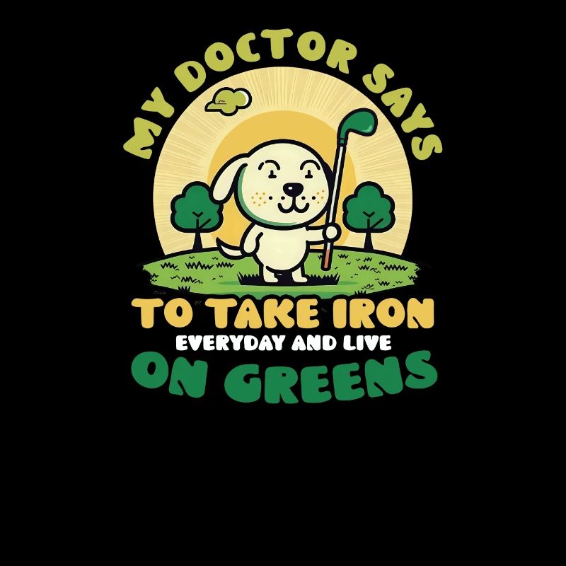 Golfing Take Iron On Greens