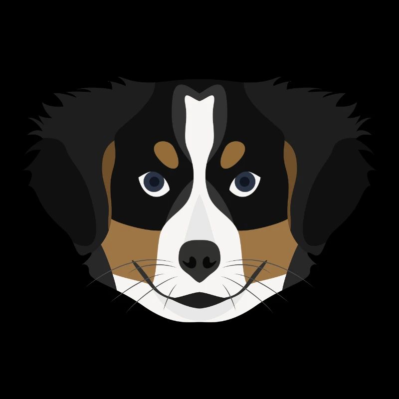 Chiot de montagne Bernese Mountain Illustration