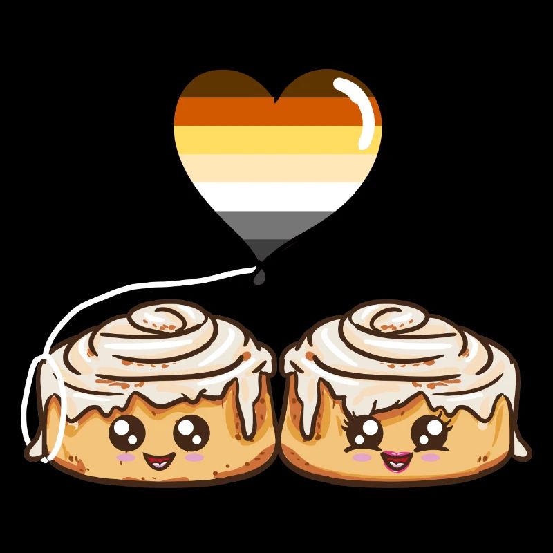 Cinnamon Roll Paar Gay Bear Pride